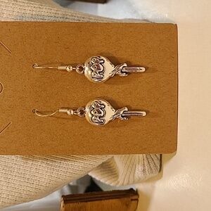 Lollipop Dangle Earrings‎ Silver Tone Fun Whimsical Candycore Jewelry